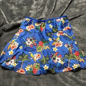 Margaritaville sparkle skirt Blue Floral Surf Shorts